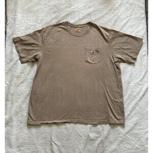 Carhartt Men's Original Fit Short Sleeve T-Shirt Tan/Beige Size 2XL - K87 DES